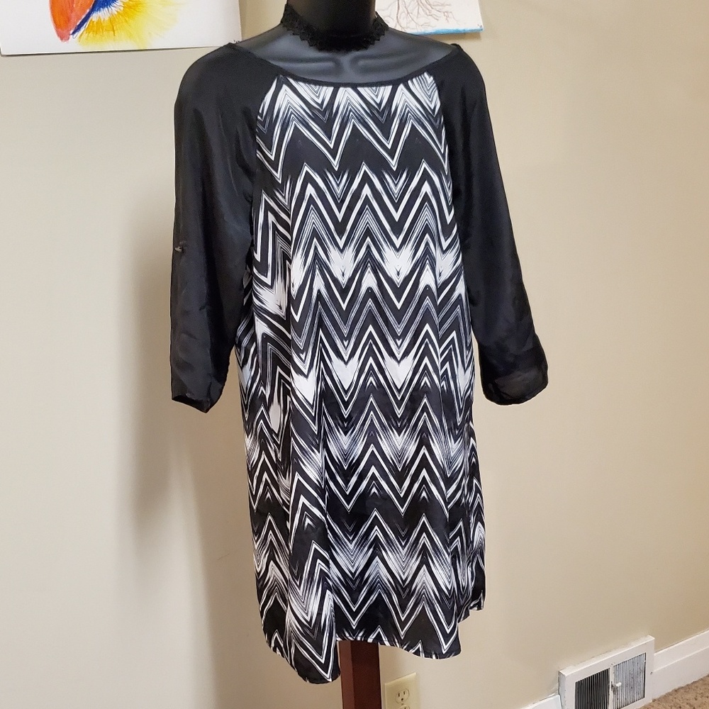 🌟NWOT🌟 Bebop Tunic Dress w Adjustable 3/4 sleeve